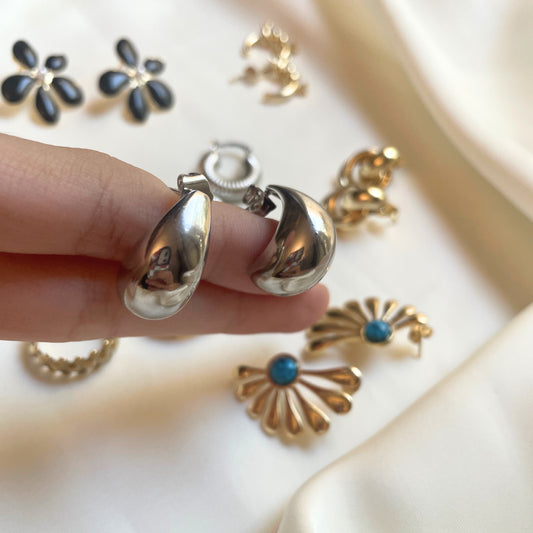 Silver Drop Earrings