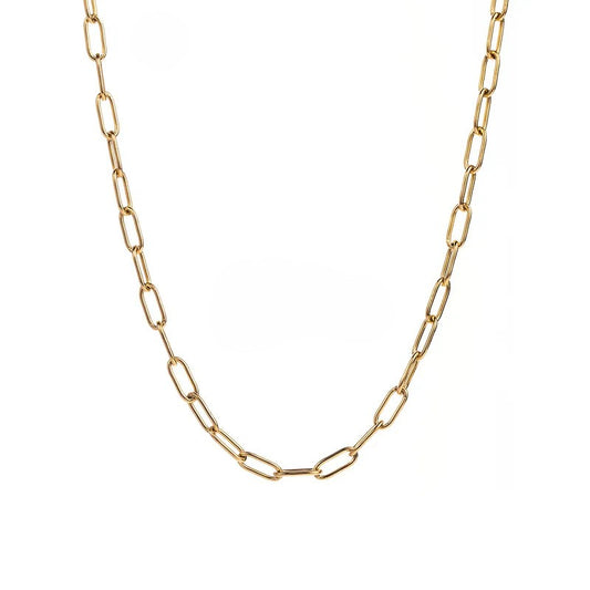 18k Gold Plated Paperclip Necklace
