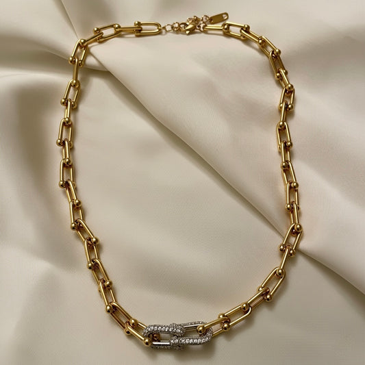 Chain Zircon Necklace