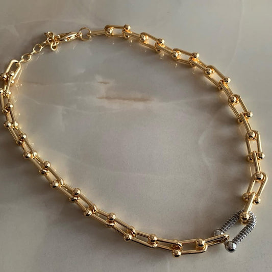 Zircon Clips Necklace