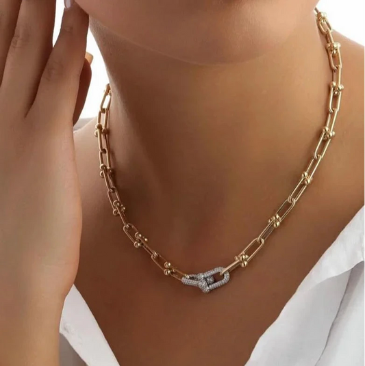 Zircon Clips Necklace