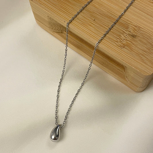 Silver Drop Necklace