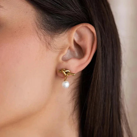 Pearl Knot Earrings
