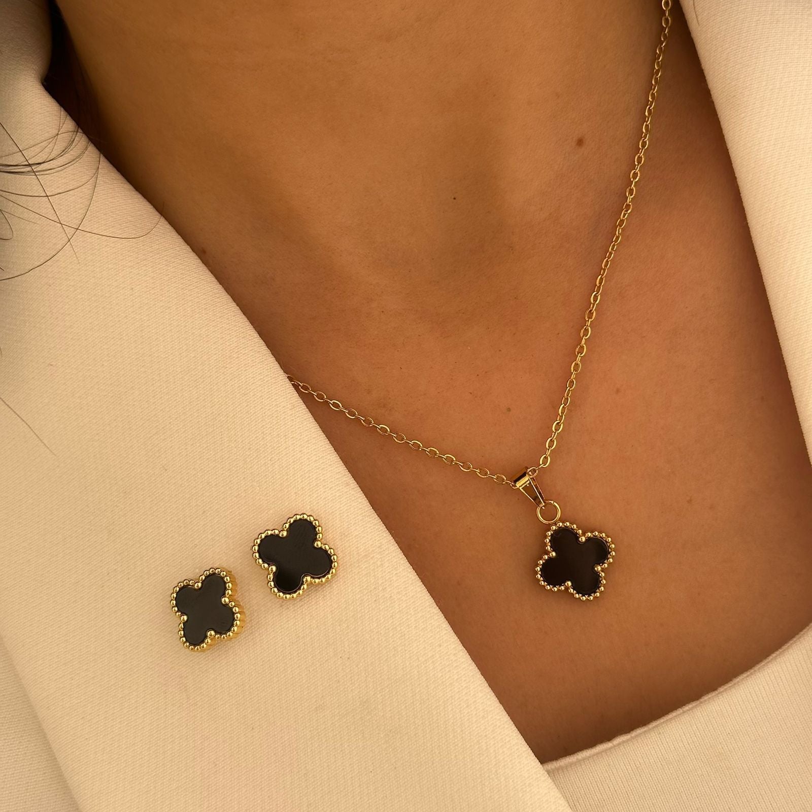 Black Clover Necklace