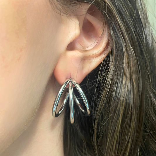 Trio Silver Hoop