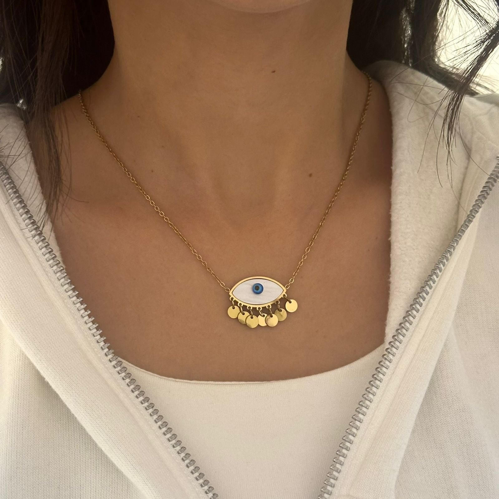 Evil Eye Stainless Steel Necklace