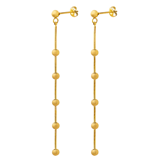 Long Ball Dangle Earrings