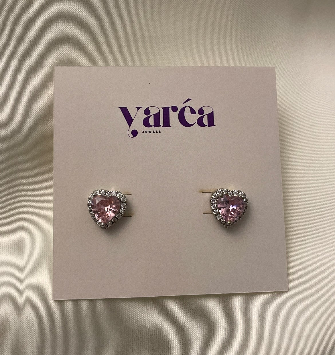 Pink Heart Earrings