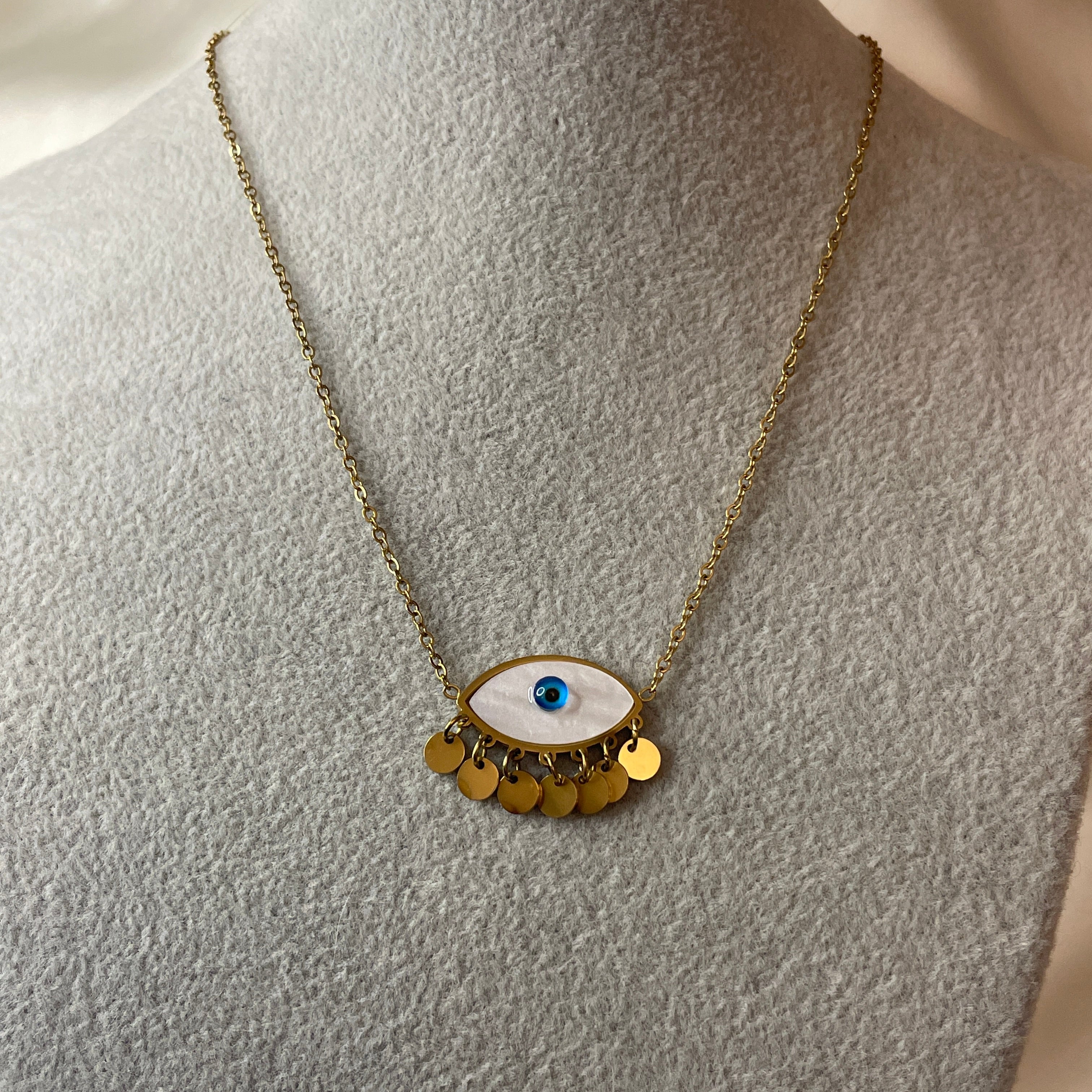 Evil Eye Stainless Steel Necklace