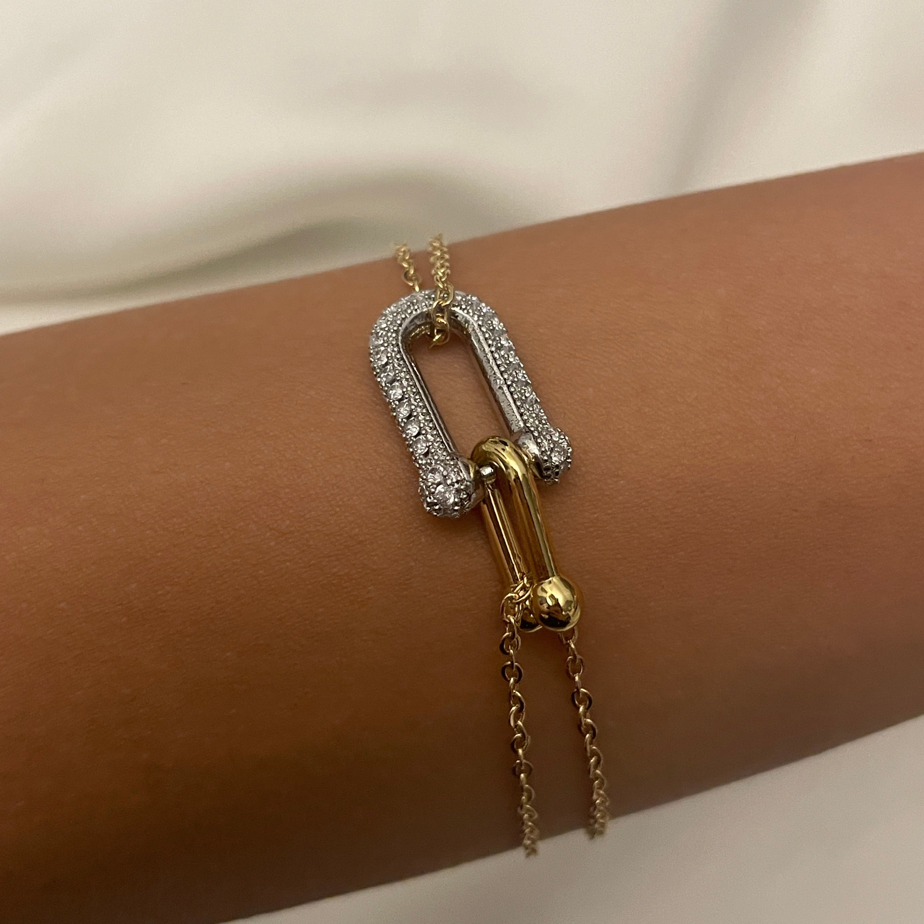 Double Interlocked Bracelet