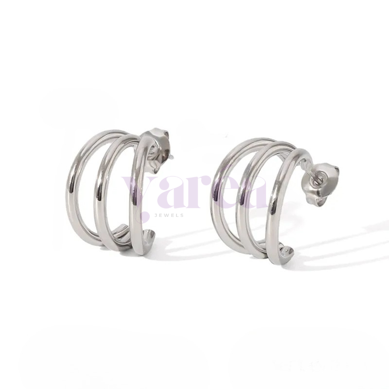 Trio Silver Hoop