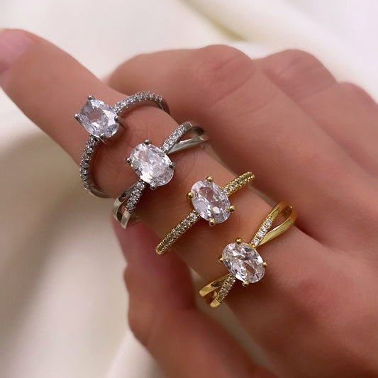 Stone Silver & Gold Rings